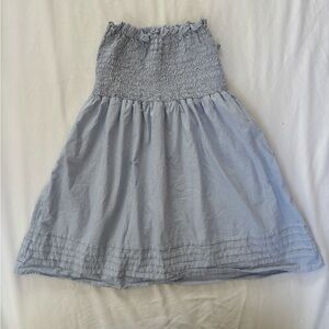 American Eagle light strapless dress.